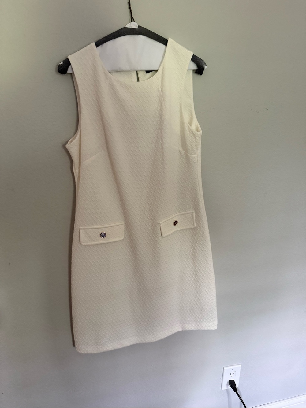 Knee length white dress